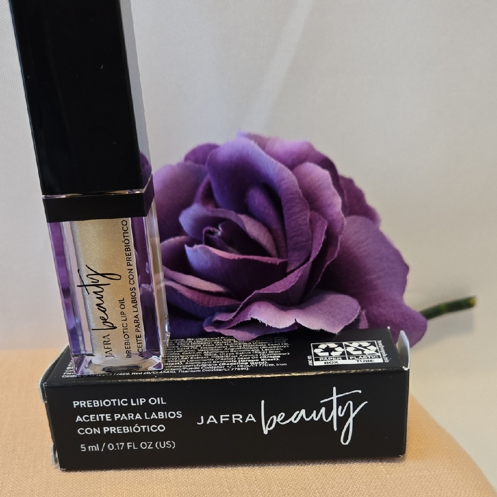 JAFRA Prebiotic Lip Oil • Dazzling Gold • Hydrating Clean Beauty • NWT